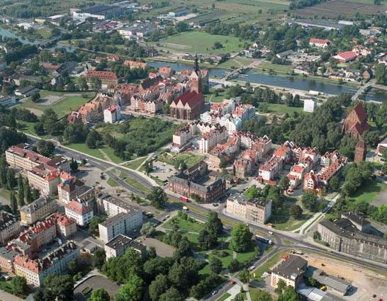 Elblag - Bird's eye view