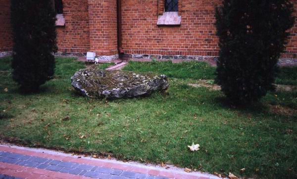 Devil's stone with church