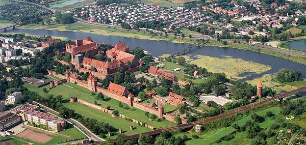 Malbork - Z lotu ptaka