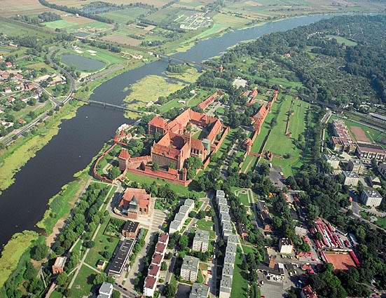 Malbork - Z lotu ptaka
