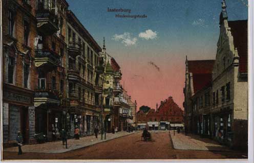 Insterburg - Ulica Hindenburga 1916