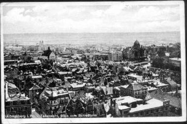 Konigsberg - Partial view from castle tower 1932