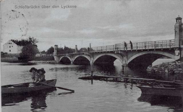 Lyck - Schlobrcke ber den Lycksee