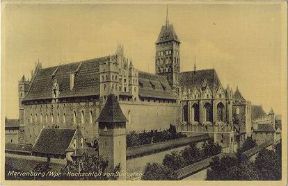Malbork - Zamek Wysoki z po�. wschodu