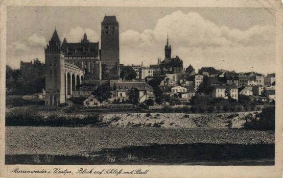 Marienwerder - Blick auf Schlo� und Stadt