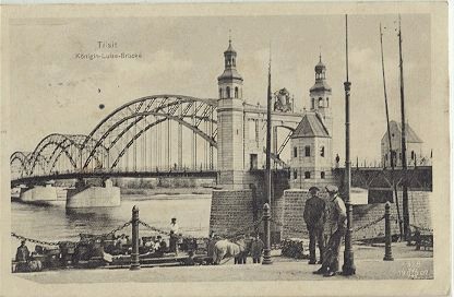 Tilsit - Königin-Luise-Brücke 1915